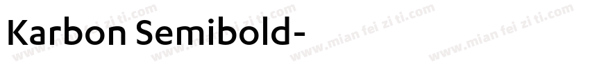 Karbon Semibold字体转换